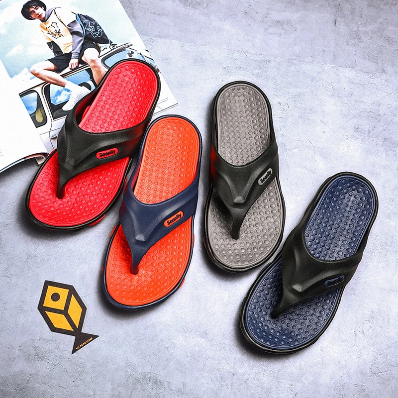 Mens Flip Flops Non Slip Slippers Outdoor Beach Swim Pool Thong