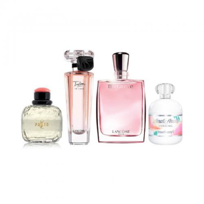 Gift Set 4pc Minis EDP EDT - YSL Paris + Tresor In Love + Miracle + Anais Anais