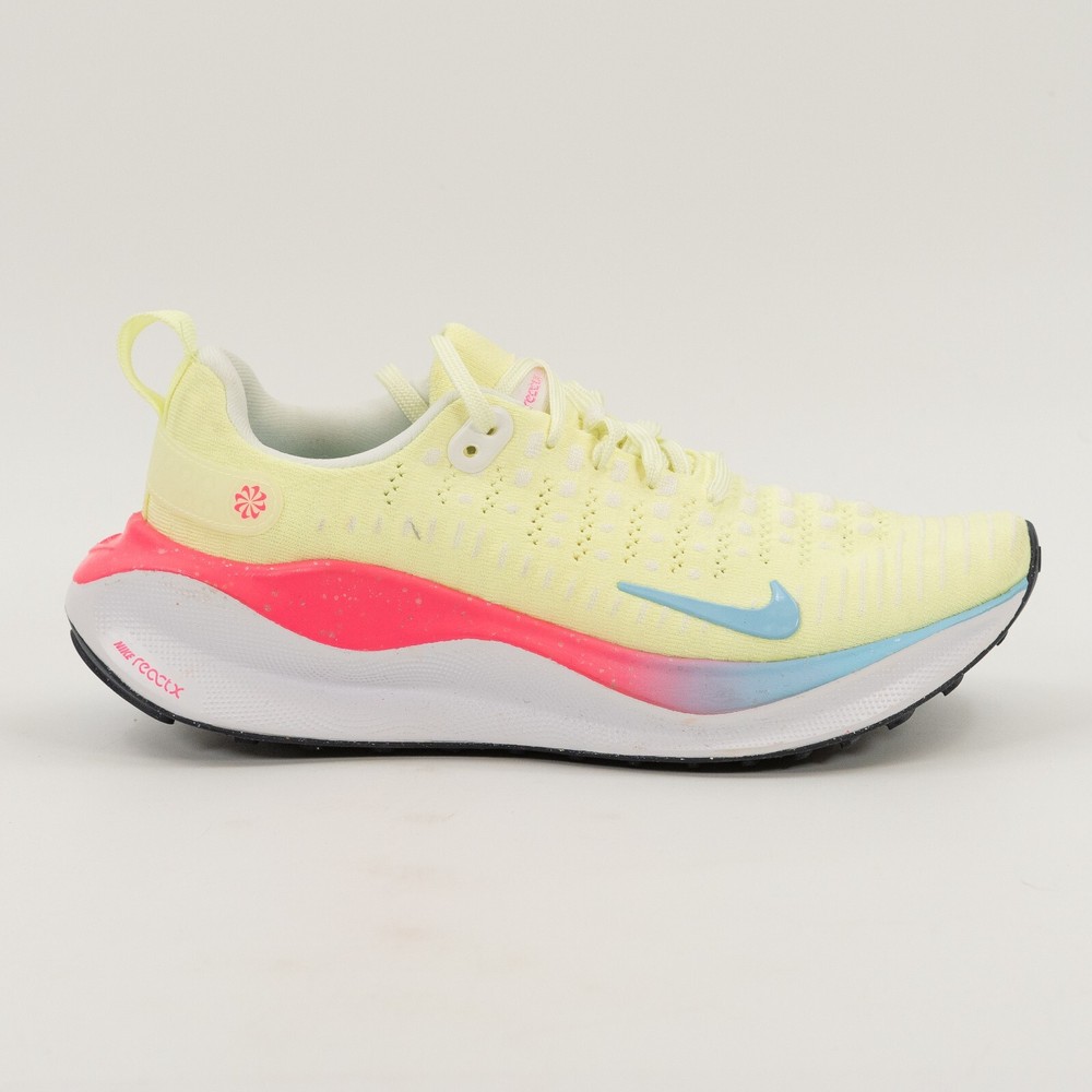 Nike ReactX Infinity Run Flyknit 4 Womens Running Shoes Barely Volt Size 6.5