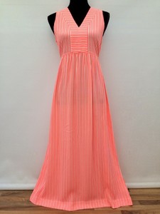 orange races dress