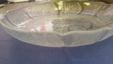 8" CLEAR ARCOROC GLASS SOUP/SALAD PLATE FLORAL DESIGN/CATERING (THREE PER PACK )