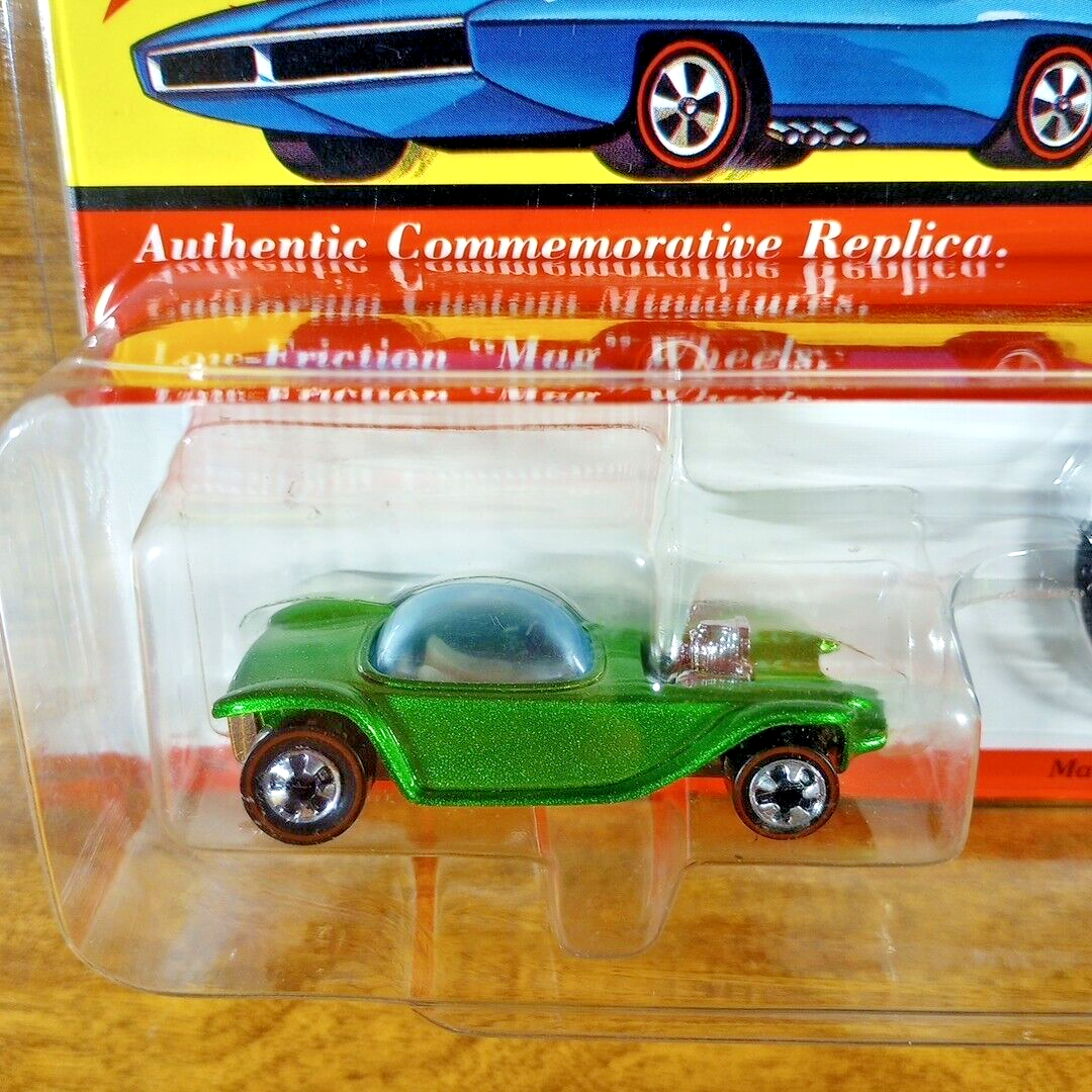 No225ミニカー1/18箱あり BEATNIK BANDIT Hot Wheels 25th Anniversary Redline Beatnik Bandit Metallic Lime