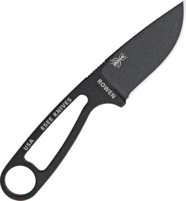 ESEE Izula 6.25'' Signature Model Black Fixed Blade Skeletonized Knife ESIBS