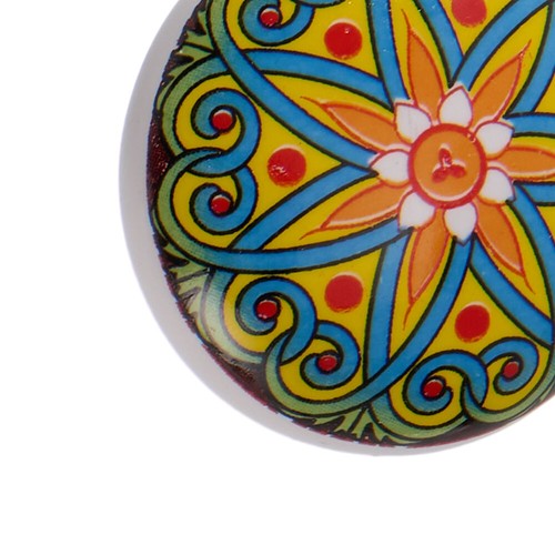 ⭐ 10 x Round Multicoloured Mix Ceramic Knobs Door Handle Cabinet Drawer Cupboard - Picture 3 of 15
