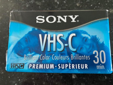 1 Sony VHS-C Premium 30 minute Camcorder Brilliant Color Videocassette NEW