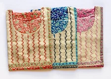 L Size Women Night Wear 46" Pure Cotton Nighty Summer Cotton Embroidered Nighty