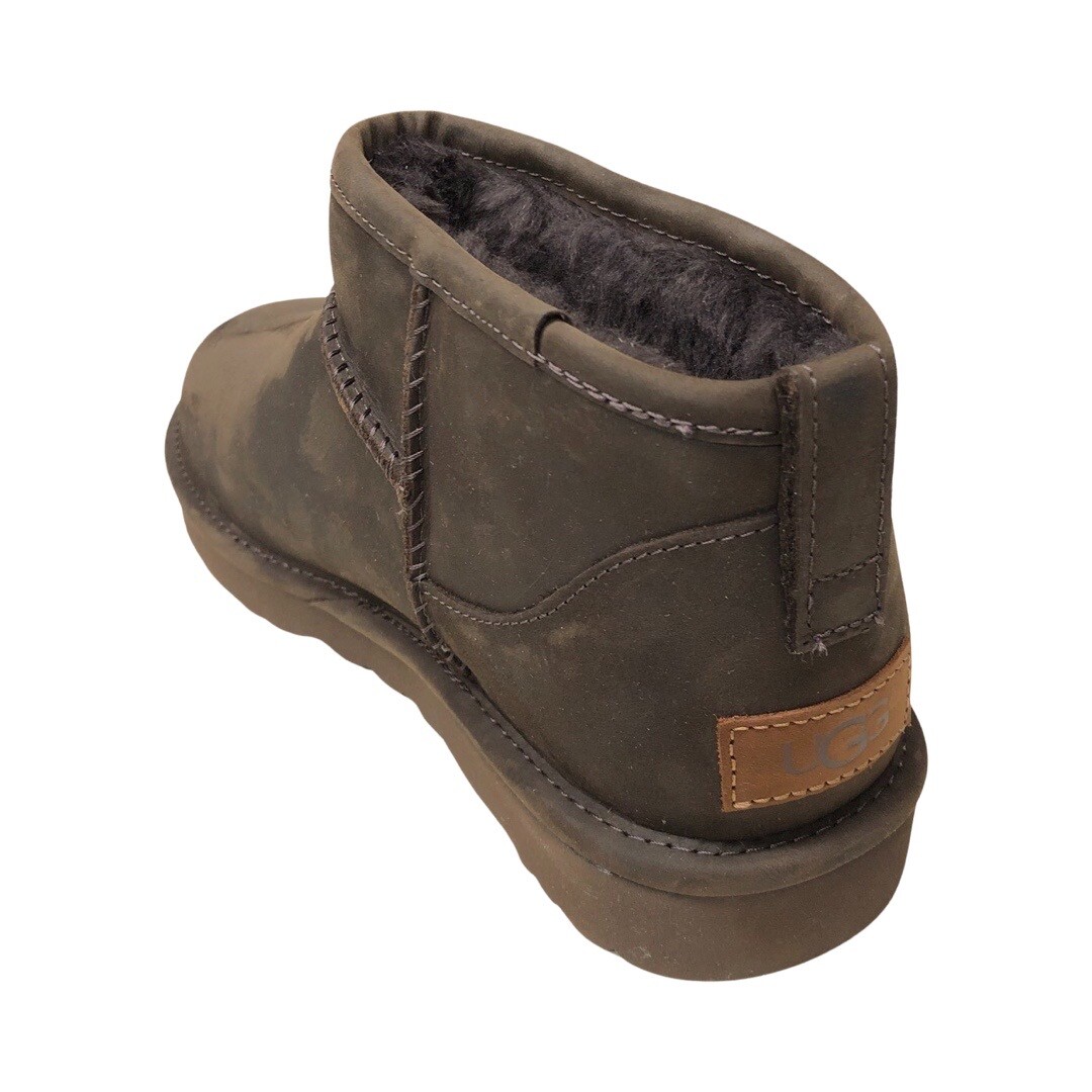 UGG Women's Classic Ultra Mini Leather Chocolate Brown Boots UGG Women's Classic Ultra Mini Leather Chocolate Brown Boots