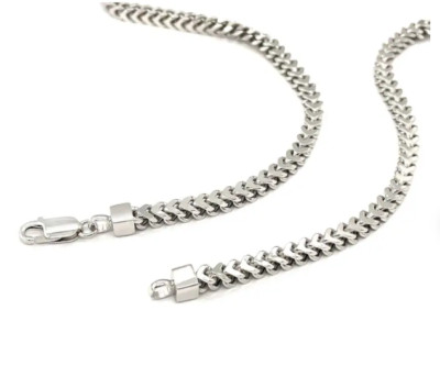 925 Sterling Silver Solid Round Franco Link 22