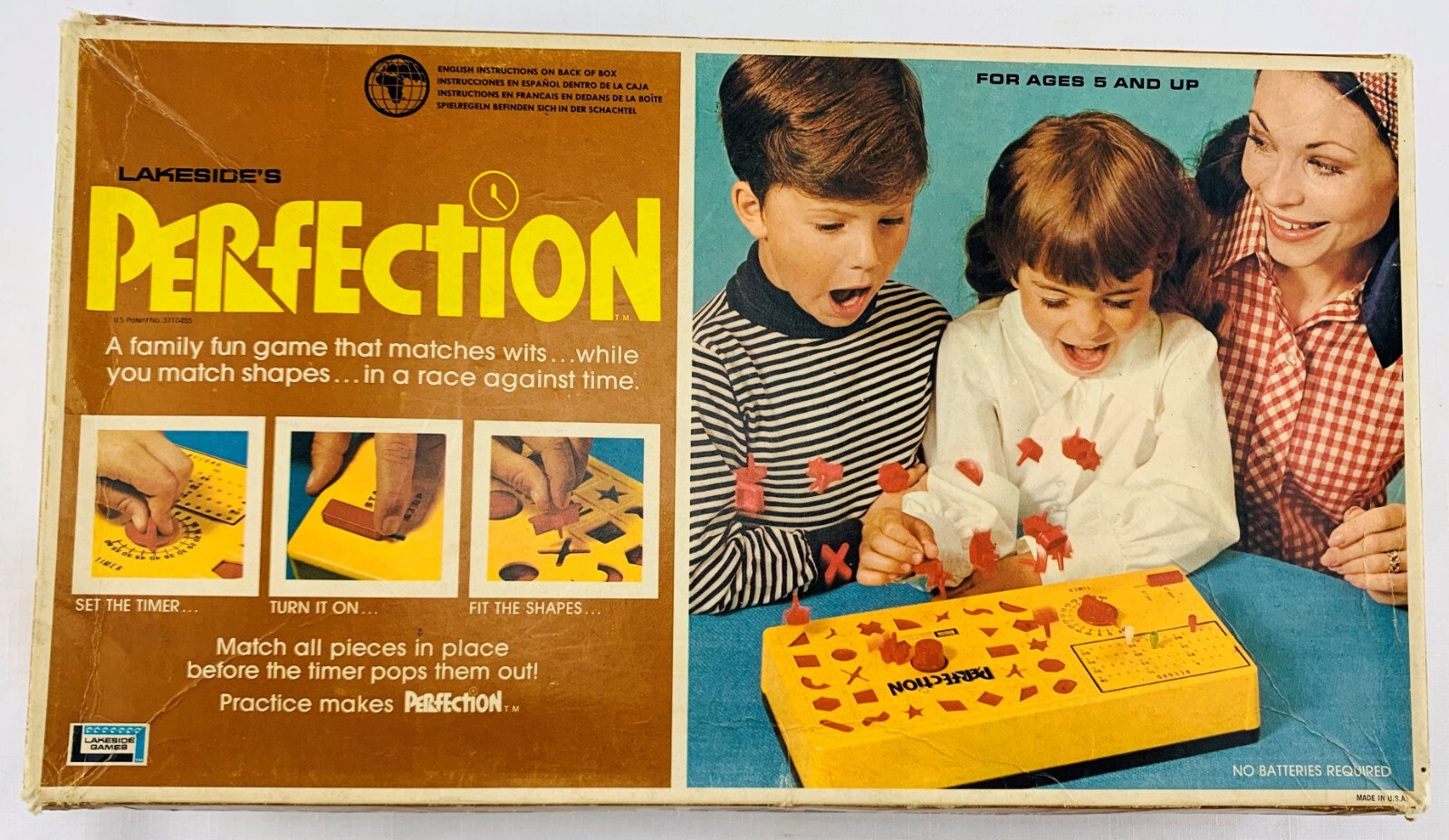 1972 Perfection Game by Lakeside Complete, Working in Good Cond FREE