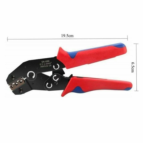 Electrical Crimper Kit Wire Terminal Crimping Plier Tool Male Female Connectors - Picture 2 of 7