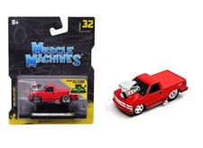 1993 CHEVROLET 454 SS PICKUP RED 1/64 DIECAST MODEL BY MUSCLE MACHINES 15572