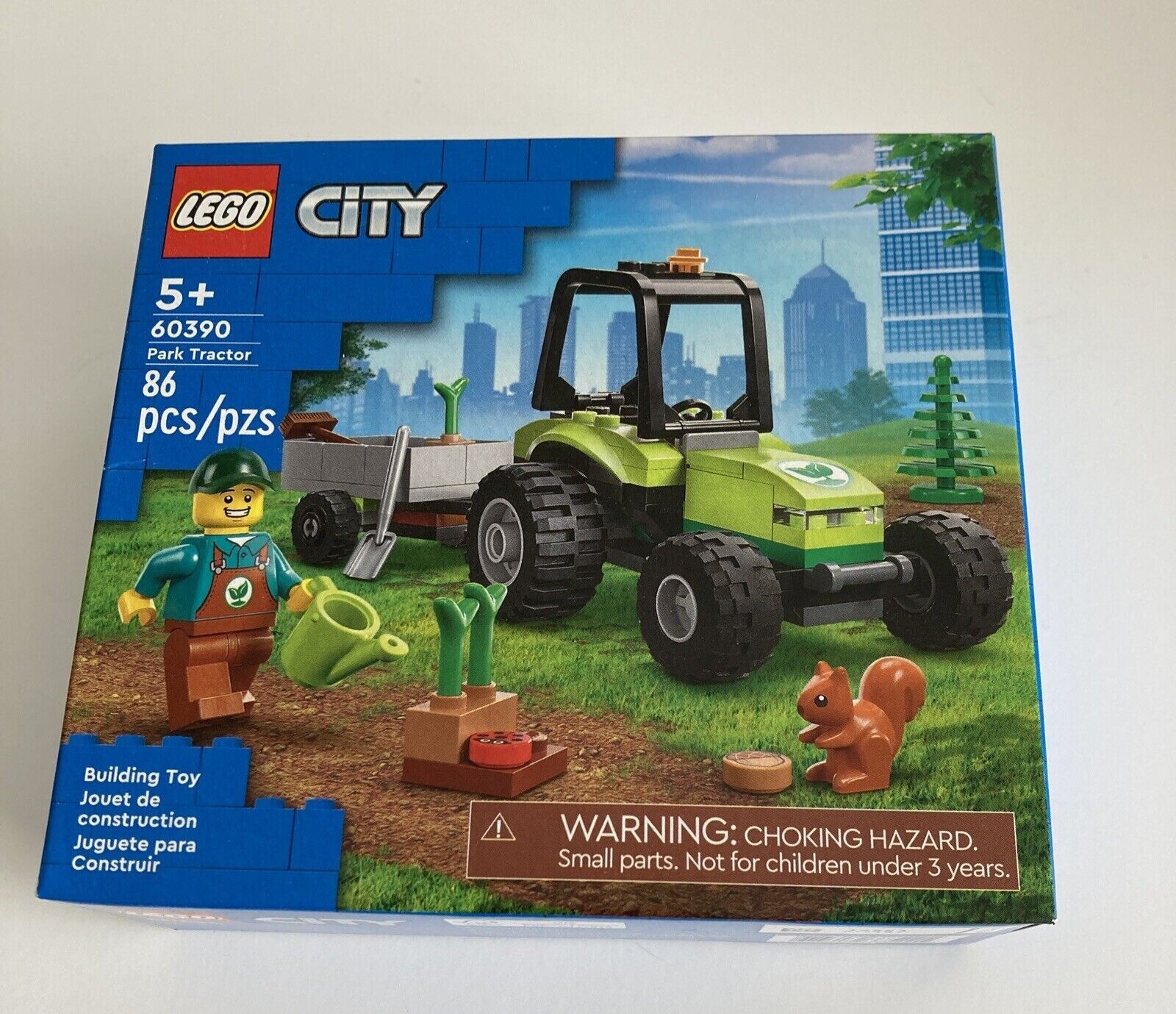 LEGO City Park Tractor Building Kit with 86 Pieces for Kids Ages 5+