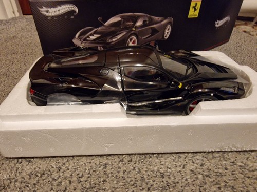 Mattel Hotwheels Elite La Ferrari modellino auto pressofuso scala 1/18 colore nero. Nuovo. - Foto 10 di 18