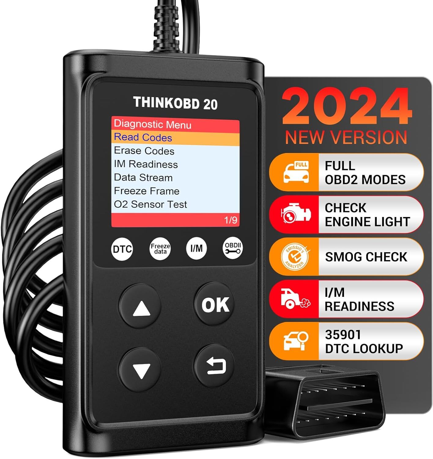 THINKOBD 20 OBD2 Scanner Code Reader OBD II Check Engine Car Diagnostic Tool-image