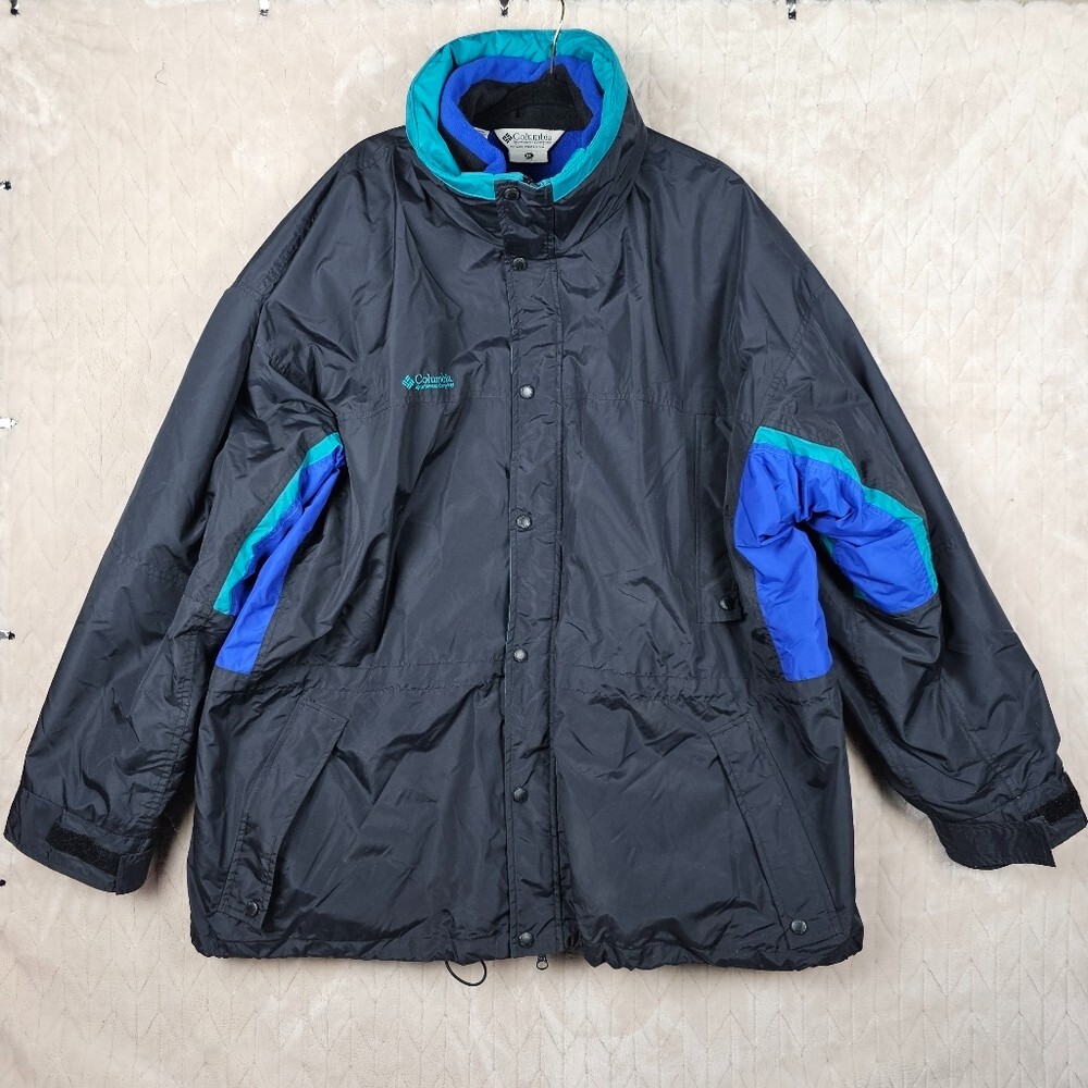 VTG 90s Columbia Longs Peak Jacket Mens XXL Interchange Fleece Utility Outdoor Gear