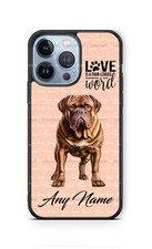 Funda Personalizada Personalizada Dogo De Bordeaux Mascota Perro Teléfono para iPhone Regalo