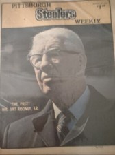  VINTAGE Dec  29, 1 979 Pittsburgh Steelers Weekly Magazine Mr. Art Rooney, Sr.