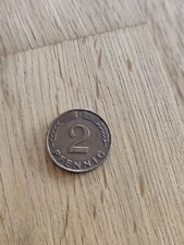 2 Pfennig von 1968 Buchstabe G - BRD - M&uuml;nze Sammler nicht magnetisch