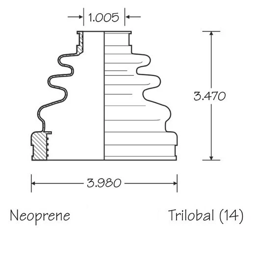Juego de 2 kit de arranque eje CV delantero interior exterior para Lexus RX330 2004-2006 TRACCIÓN DELANTERA Foto 4 de 4