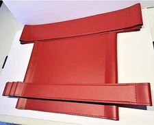 BREUER WASSILY CHAIR SET of RED LEATHER PARTS MADE IN ITALY for PALAZZETTI