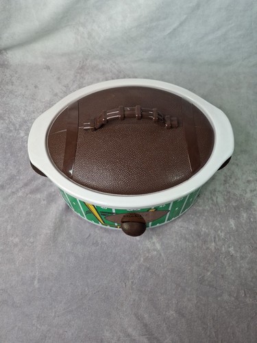 Vtg Crock Pot Football Game Day Slow Cooker 3.5 Qt Tested Works Great ! - Picture 13 of 14