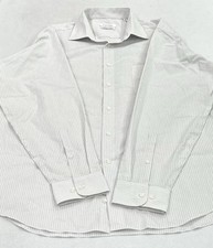 Calvin Klein Men's Wrinkle Free Dress Shirt, White, Size L 16-16.5,34/35 