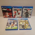 LOT of 5 Sony Playstation 4 PS4 EA Sports NBA 2K16 2K18 2K19 FIFA 16 17 Complete