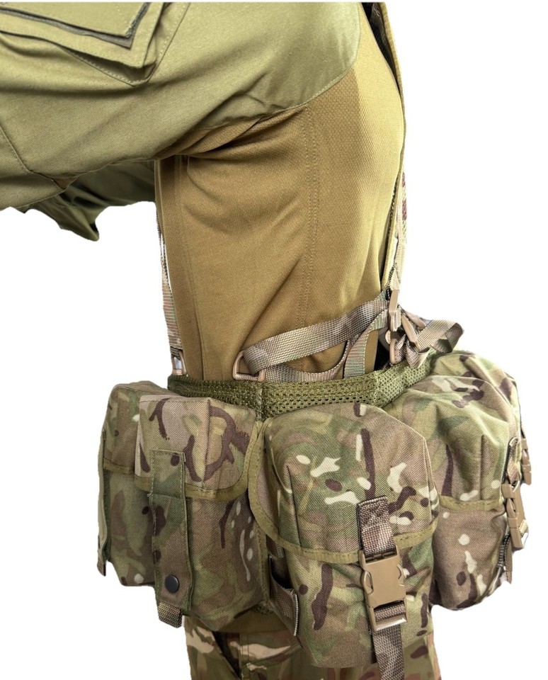 British Army MTP Special Forces Webbing Set. Webbing Pouches, Web Belt ...