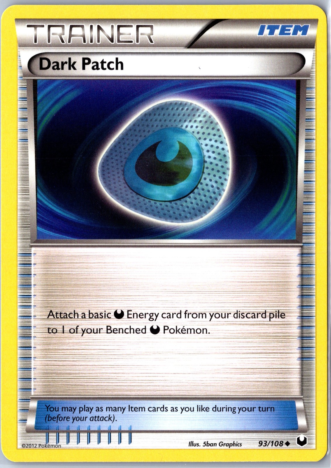 Dark Explorers #93/108 Dark Patch Base - NM