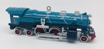 2002 Lionel Blue Comet 400E Steam Locomotive Hallmark Ornament Train #7