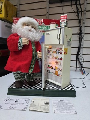 Vintage Telco Santa's Midnight Snack Motion-Ette Christmas Display Figure