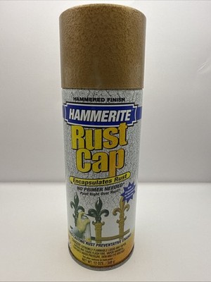 Hammerite Hammered Gold Finish Rust Cap Spray Paint 12 Oz Discontinued New 41170