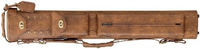 SGR 2x4 C245-4 Tan Pool Cue Case Leatherette w/ Rivet Accents