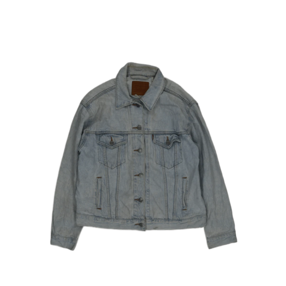 Levi's Men's Light Blue Short Regular Denim Jacket Size M