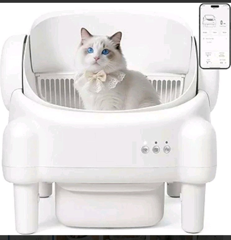 Self Cleaning Litter Box,Open Top For Multiple Cats~Automatic with App Control 