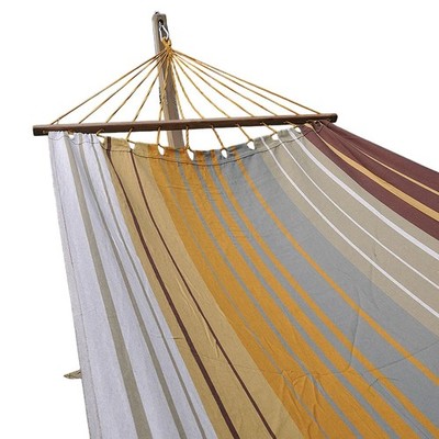 Doppel Stabhängematte Moca mit XL Spreizstab 130 cm aus 100% Baumwolle