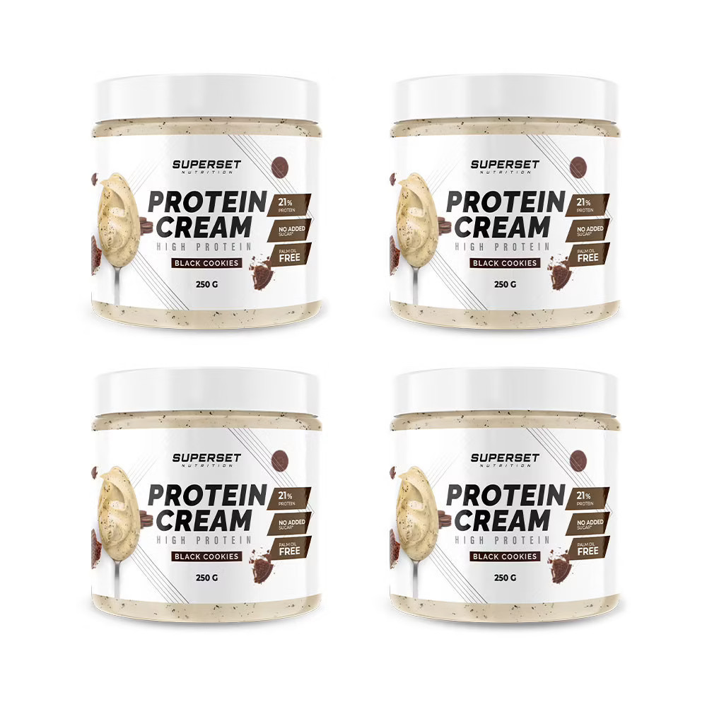 Protein Cream Superset Nutrition black cookies 4x250g la crème protéinée