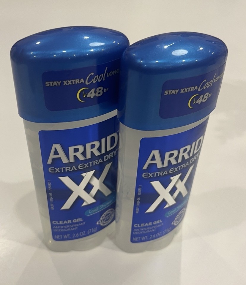 ARRID XX Cool Shower Clear Gel Extra Extra Dry Antiperspirant 48hr Arrid xx cool shower clear gel extra extra dry antiperspirant 48hr