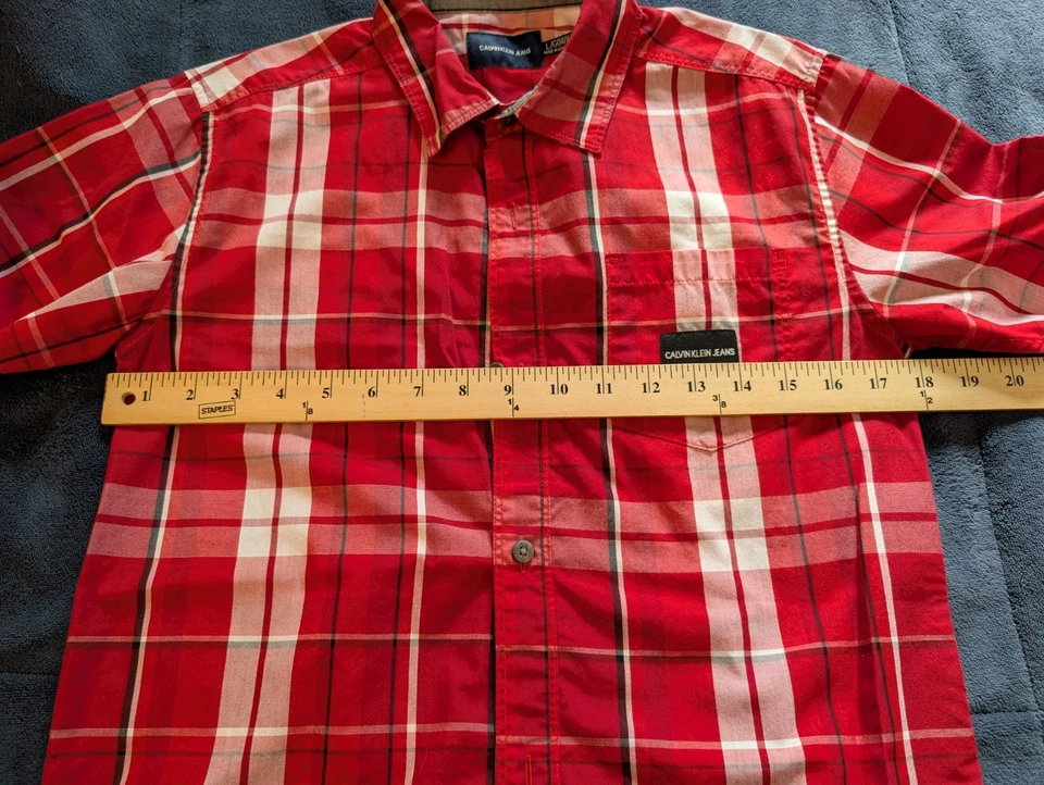 LOT Of 3 Youth Large Calvin Klein Tommy Hilfiger Nautica Shirts - Image 3 of 4