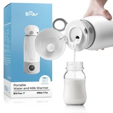 Portable Bottle Warmer for Travel, Milk Warmer for Breastmilk Formula, 17oz L...