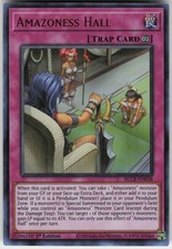 1st Ed Ultra Rare Amazoness Hall BLCR-EN038 Battles of Legend: Crystal Revenge