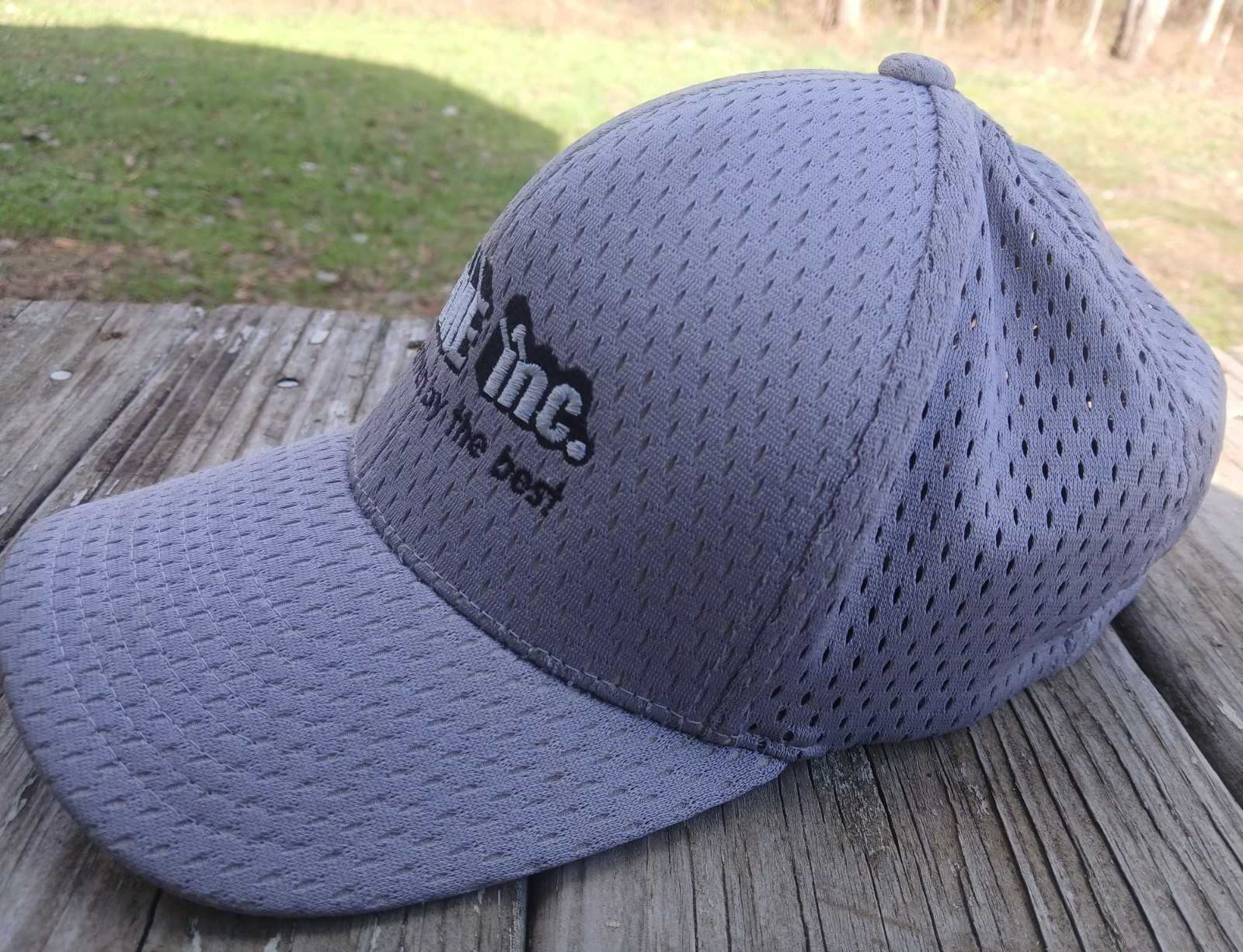 Prime INC HatCapMeshGreyBlackWhiteEmbroideredFlex… - image 2