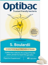 Image of Optibac Probiotics Saccharomyces Boulardii Vegan Digestive Supplement 5 Billion