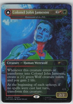 MTG Colonel John Jameson Huntmaster of the Fells Borderless Foil NM Promos Magic