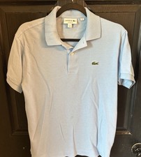 Lacoste Men's Classic Fit Polo Shirt Short Sleeve Size Medium Light Blue