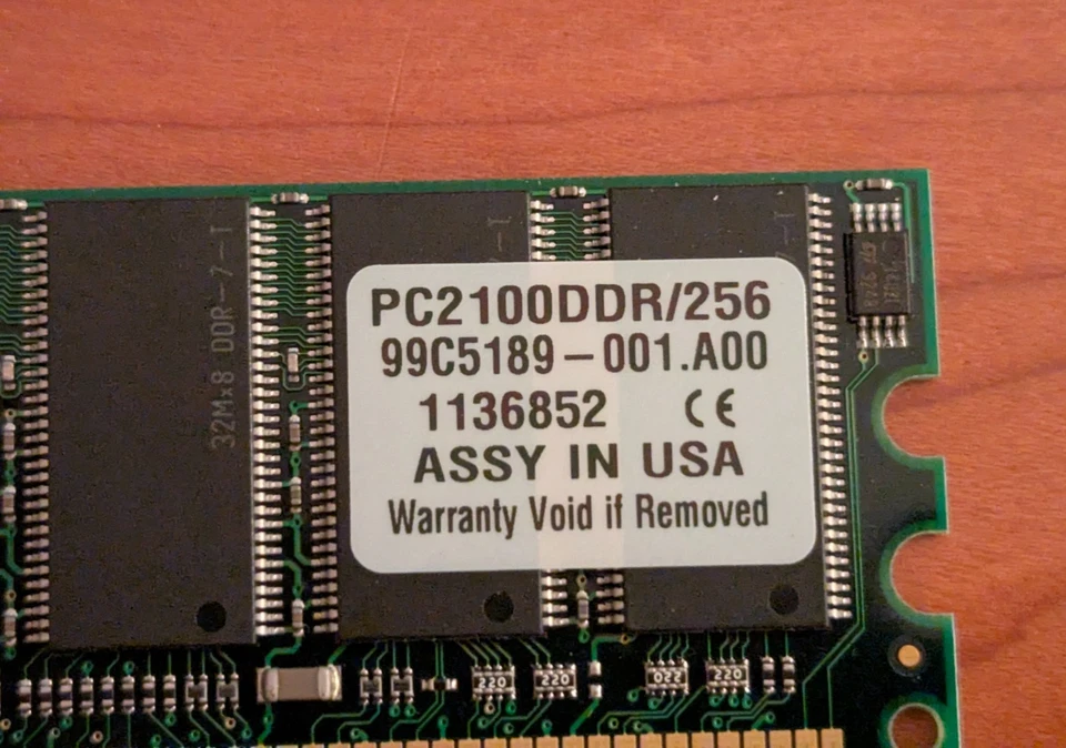 Kingston ValueRAM 256MB (2×256MB) PC2100 DDR Desktop Memory Kit KVR-PC2100 - Image 3 of 3