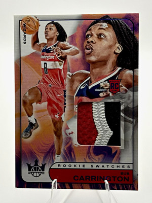 2024-25 Court Kings Bub Carrington Rookie Swatches 3-Color Patch /25 RC