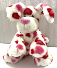 Build A Bear Valentines Puppy Dog 13" plush w/Hearts pink red white