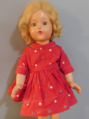 14'' ANTIQUE EFFANBEE ANNE SHIRLEY DOLL COMPOSITION NICE ORIGINAL CONDITION