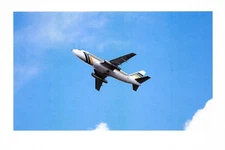 Boeing 737 SAS Sweden Jet Aircraft Scandinavian Airlines Vtg Oversized Postcard